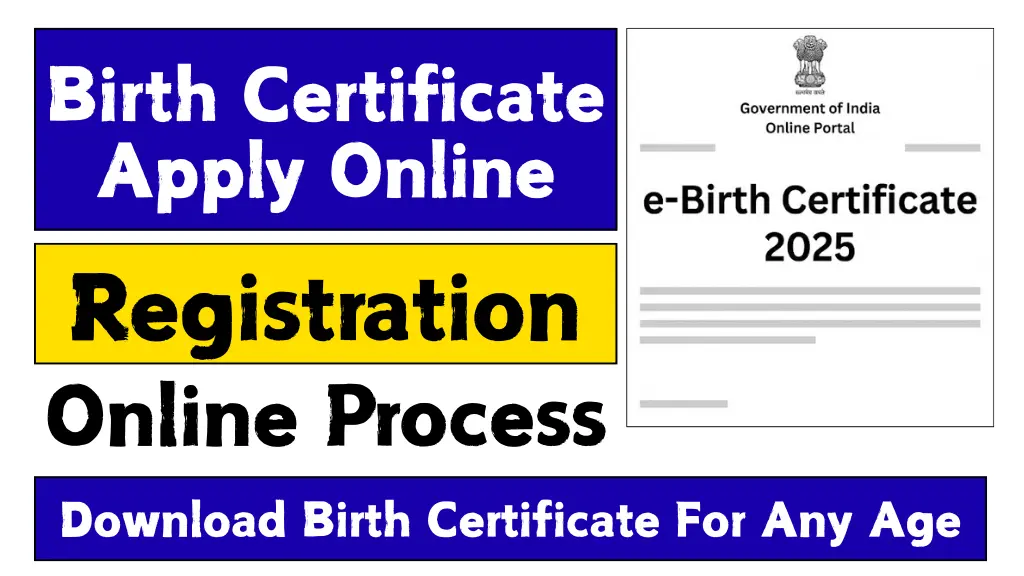 Birth Certificate Apply Online